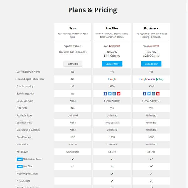 webstarts-pricing