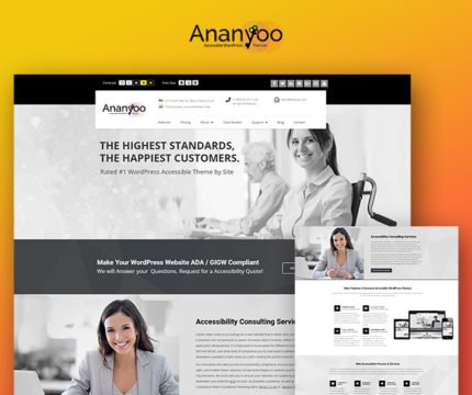 Ananyoo Accessible website Screenshot
