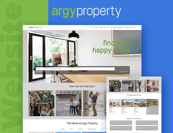 Argy Property Website Screenshot