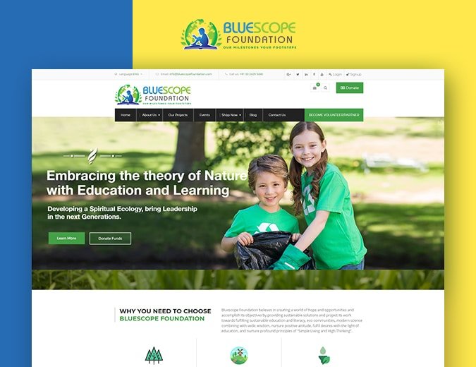 Bluescope Foundation Website Screenshot