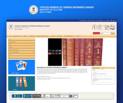 Central Reference Library index Website Screeenshot