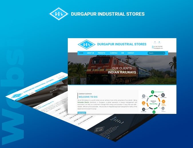 Durgapur Industrial Stores Website Screenshot