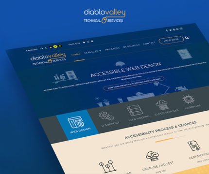 Diablo Valley Tech Website Screen