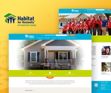 Habitat of Humanity for Greenville county Website Screenshot