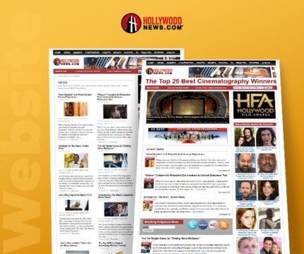 Hollywood News Website Screenshot