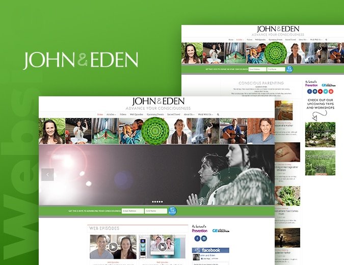 JohnandEden Website Screenshot