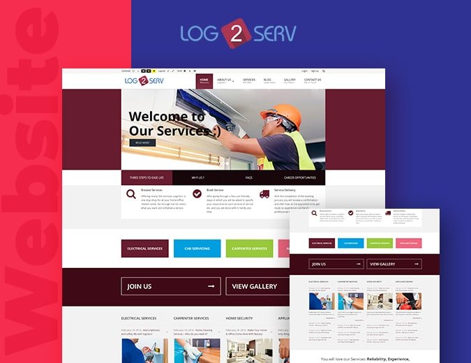 Log2serv Website Screenshot