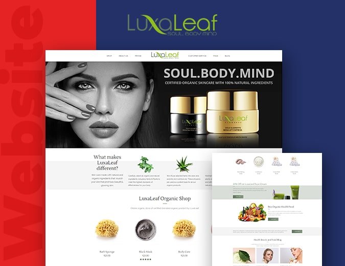 LuxaLeaf Website Screenshot