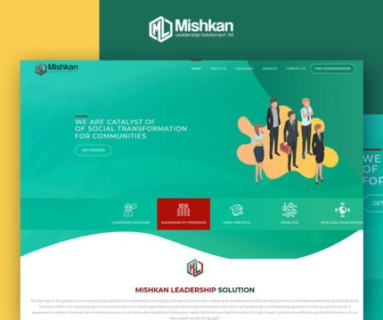 Mishkan LeaderShip Solutions Website Screenshot