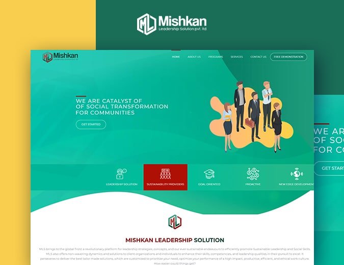 Mishkan LeaderShip Solutions Website Screenshot