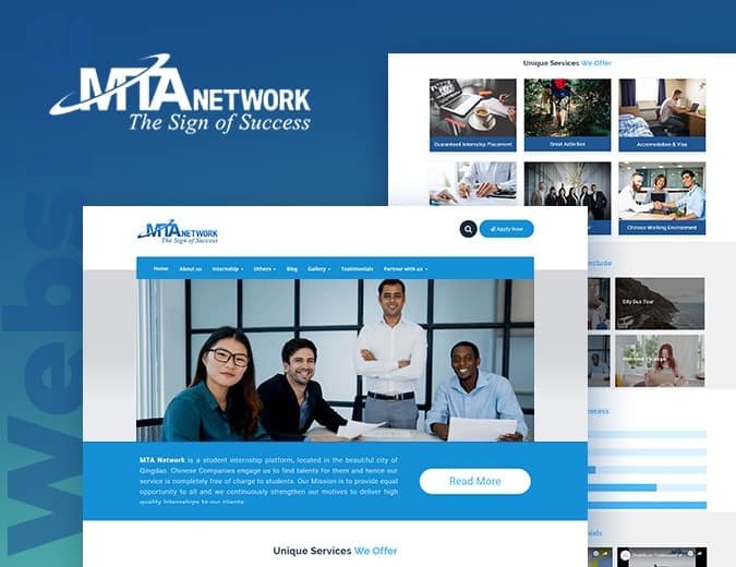 MTA Network Website Screenshot