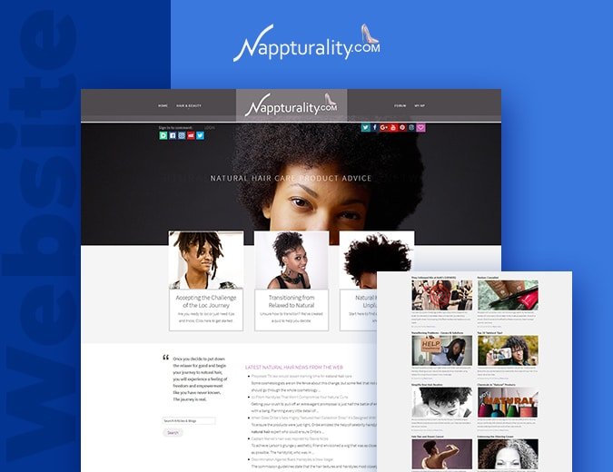 Nappturality Website Screenshot