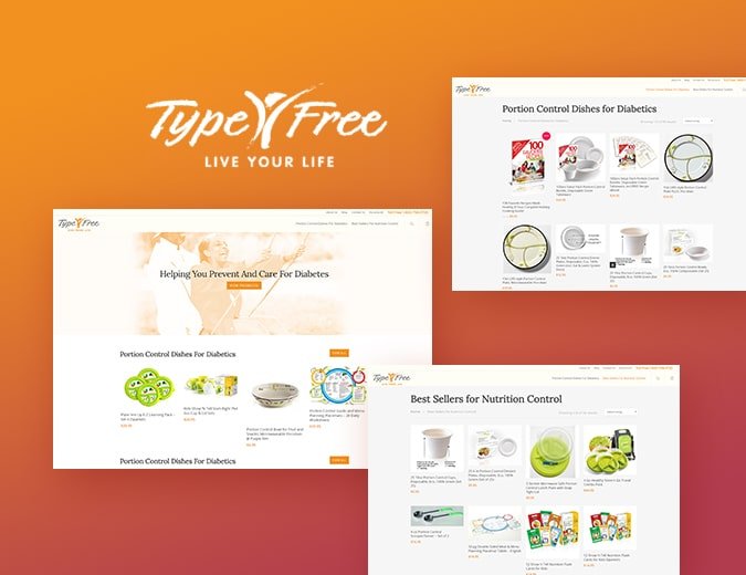 Type Free Diabetes Website Screenshot