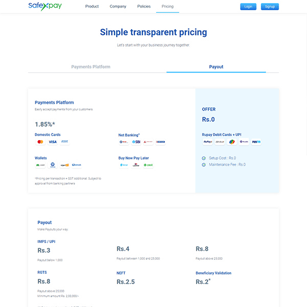 safexpay-pricing